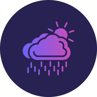 Çiselemeli Kabartma Çemberi Gradyan Simgesi