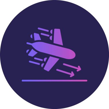 İniş Çemberi Gradyan Simgesi