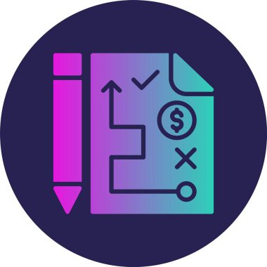 Kabartma Çemberi Gradyan Simgesi Planlanıyor