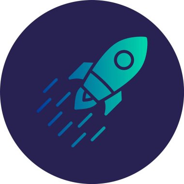 Seyahat Çemberi Gradyan Simgesi