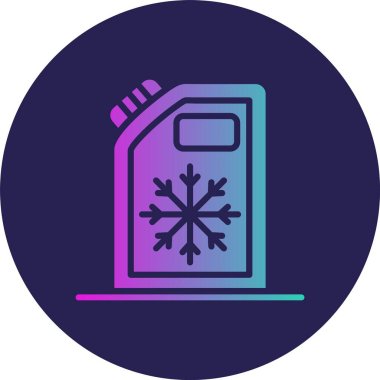 Soğutucu Kabartma Çemberi Gradyan Simgesi