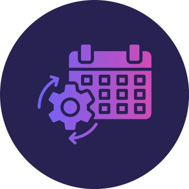 İşlem Çemberi Gradyan Simgesi