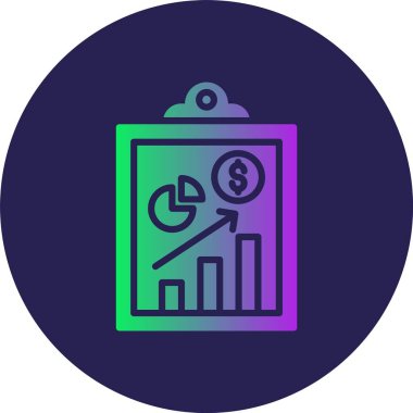 Pano Kabartma Çemberi Gradyan Simgesi