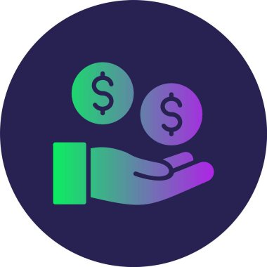 Glyph Çemberi Gradyan Simgesini Çalıştır