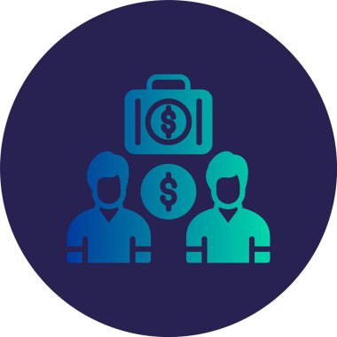 Glyph Çemberi Gradyan Simgesini Dağıt