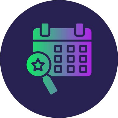 Olay Analitik Kabartma Çemberi Gradyan Simgesi