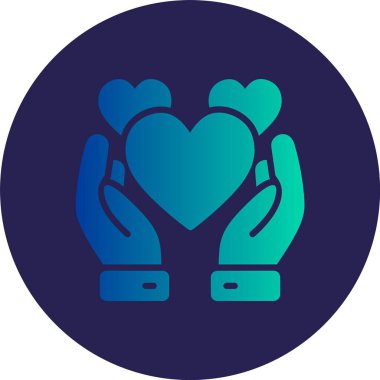 Umut Kabartma Çemberi Gradyan Simgesi