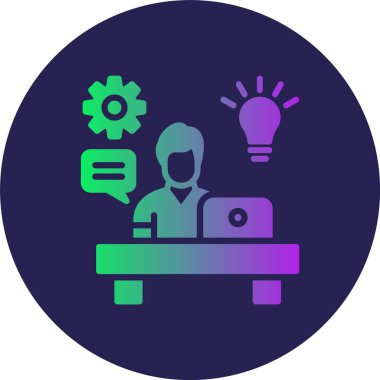 Yetenek Çemberi Gradyan Simgesi