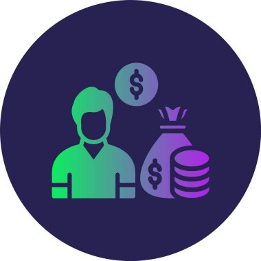 Zenginlik Çemberi Gradyan Simgesi