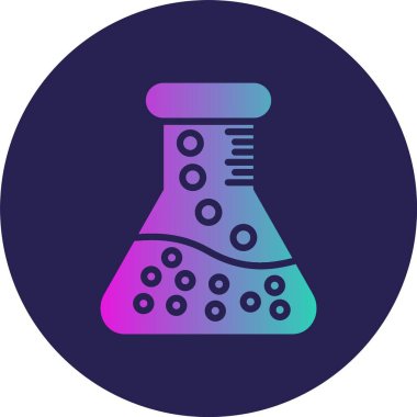 Şişenin Kabartma Çemberi Gradyan Simgesi