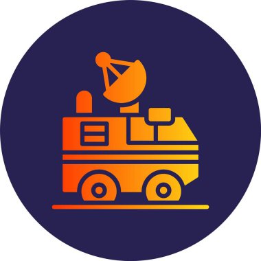 Araç Kabartma Çemberi Gradyan Simgesi