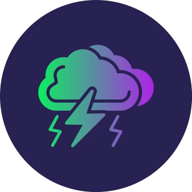 Gök Gürültüsü Çemberi Gradyan Simgesi