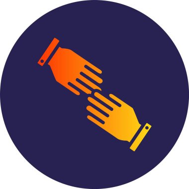 Kabartma Çemberi Gradyan Simgesine Yardım Et