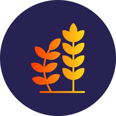 Buğday Kabartma Çemberi Gradyan Simgesi