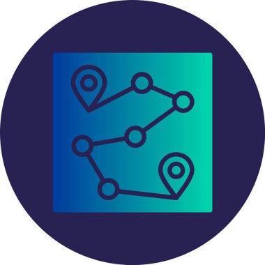 Yönlendirme Çemberi Gradyan Simgesi