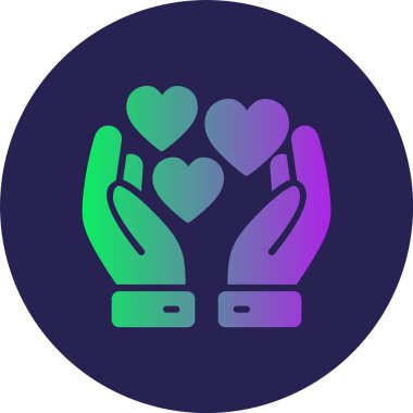 Dayanışma Çemberi Gradyan Simgesi