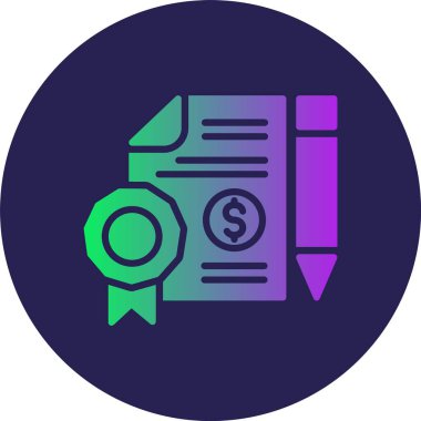 Kabartma Çemberi Gradyan Simgesi