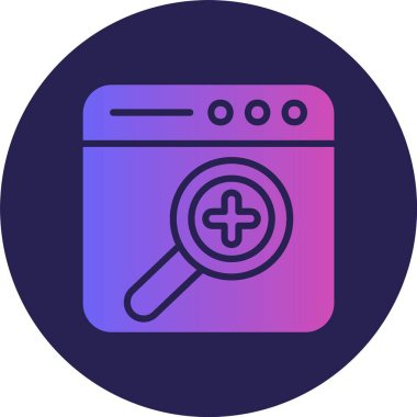 Glyph Çemberi Gradyan Simgesini Ara