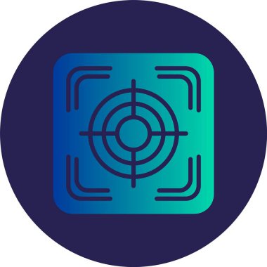 Kabartma Çemberi Gradyan Simgesine Odaklan