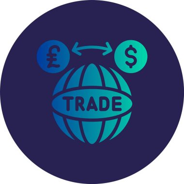 Ticari Kabartma Çemberi Gradyan Simgesi