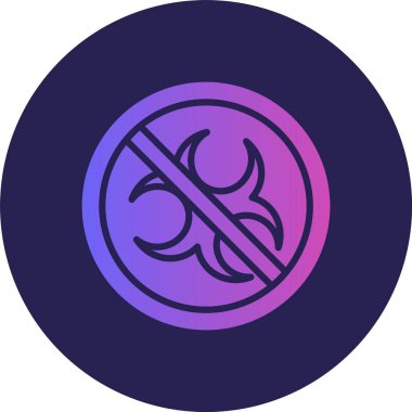 Biyolojik Tehlike Çemberi Gradyan Simgesi