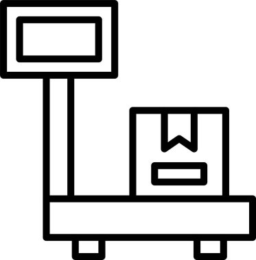 Ağırlık Ölçekleme Satırı Simgesi Tasarımı