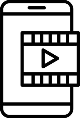 Video Satır Simgesi Tasarımı