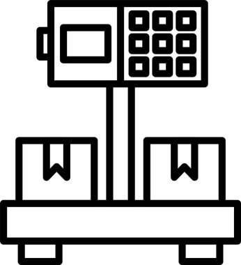 Ağırlık Ölçekleme Satırı Simgesi Tasarımı