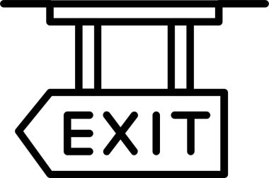 Çıkış Satırı Simgesi Tasarımı