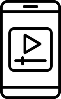 Video Oyuncu Satır Simgesi Tasarımı