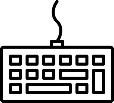 Klavye satırı simgesi tasarım