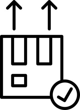 Paket satırı simgesi tasarımı