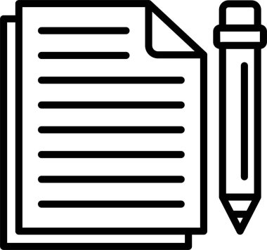 Belge satır simgesi tasarımı