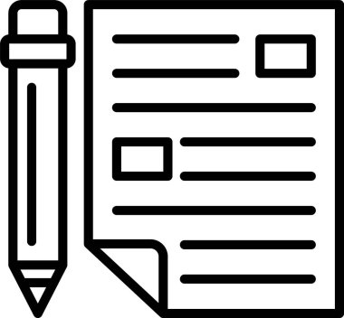 Yazı Satırı Simgesi Tasarımı