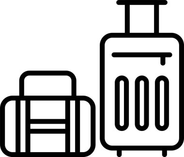 Bagaj Çizgisi Simgesi Tasarımı