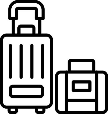 Bagaj Çizgisi Simgesi Tasarımı