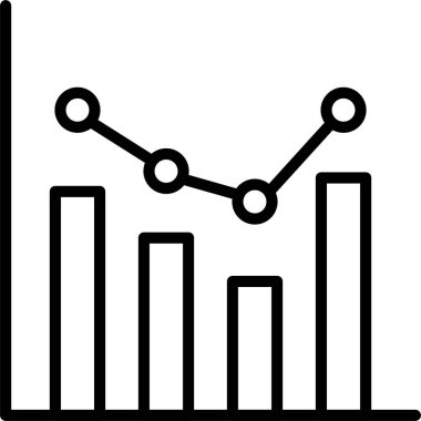 İstatistik satırı simgesi tasarımı