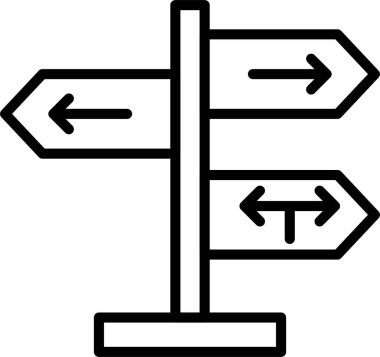 Yön İmzalama Satırı Simgesi Tasarımı