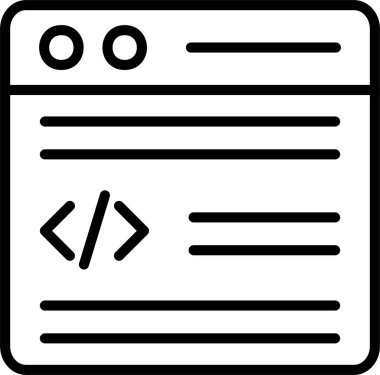 Web Sitesi Tasarım Satırı Simgesi Tasarımı