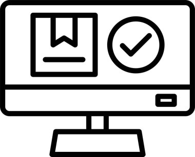 Çevrimiçi Sipariş Satırı Simgesi Tasarımı