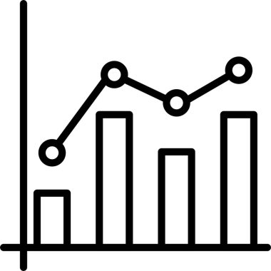 Grafik çizgisi simgesi tasarımı