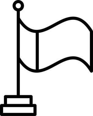 Bayrak simgesi tasarım satır