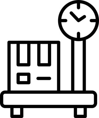 Parsel Ağırlık Çizgisi Simgesi Tasarımı