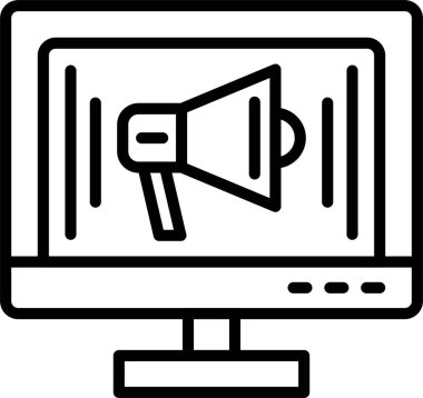 Reklam Satırı Simgesi Tasarımı