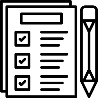 Test Satırı Simgesi Tasarımı