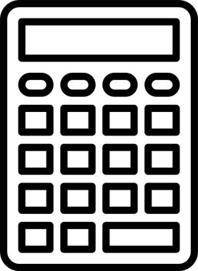 Hesap makinesi satırı simgesi tasarım