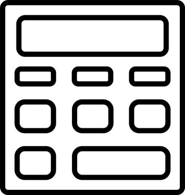 Hesap makinesi satırı simgesi tasarım