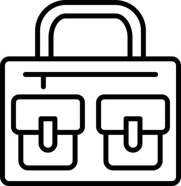 Evrak çantası satır simgesi tasarımı