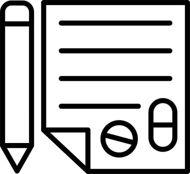 Reçete Satır Simgesi Tasarımı