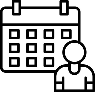 Olay Planlayıcı Satır Simgesi Tasarımı